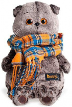 Басик и шарф в клеточку 22 см от интернет-магазина Континент игрушек