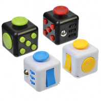 Игрушка-антистресс "Кубик Жми-Крути", пластик, металл, 3,5см, 5 дизайнов, 4401 от интернет-магазина Континент игрушек