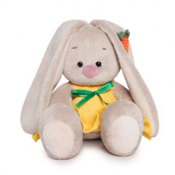 Зайка Ми в желтом сарафане с морковкой (малыш) от интернет-магазина Континент игрушек