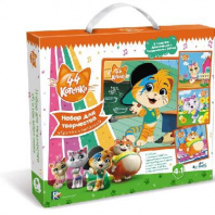 Набор для творчества 4в1 .44 Котенка. Пластилин, торцевание, мозаика от интернет-магазина Континент игрушек