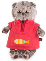Басик в красном флисовом жилете 22 см от интернет-магазина Континент игрушек