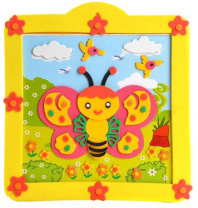 ХОББИХИТ Аппликация самоклеящаяся "Микс в рамке", 19х23см от интернет-магазина Континент игрушек