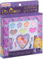 Набор детской декорат. косметики Bondibon Eva Moda, ВОХ 22 х18х 3 см, тени для век (7 оттенков; 5,6г от интернет-магазина Континент игрушек