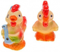 Петушки в ассортименте (4 вида) 14 см, игрушка ПВХ