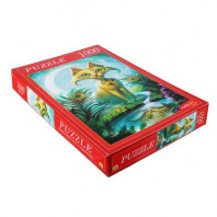 Рыжий кот Пазлы 1000 деталей, картон, 68,5х48,5см/67х42см, 10 дизайнов, РК1000-7798 от интернет-магазина Континент игрушек