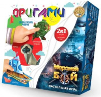 Игра настольная 2в1 Оригами и Морской бой от интернет-магазина Континент игрушек