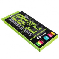 Суперлига Карандаши, 24 цвета, шестигранные заточенные, дерево, в карт.кор. с подвесом от интернет-магазина Континент игрушек