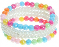 Набор детских браслетов "Выбражулька" бусинки, 5 нитей, цвет МИКС 1038159 от интернет-магазина Континент игрушек