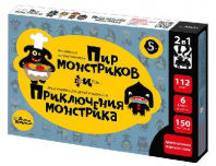 Игра настольная 2 в 1 "Пир монстриков. Приключения монстрика" от интернет-магазина Континент игрушек