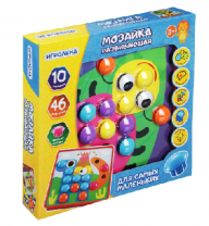 Мозаика развивающая, крупные детали,10-12 карточек от интернет-магазина Континент игрушек