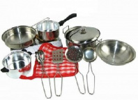 Помогаю Маме. Набор посуды металлической для кухни, 11 предметов, в пакете от интернет-магазина Континент игрушек