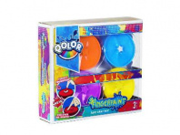 Краски пальчиковые с формами для штампов, в наборе 4 цвета от интернет-магазина Континент игрушек