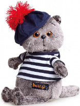 Басик в тельняшке и берете 30 см от интернет-магазина Континент игрушек