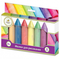 Мел цветной, заострённый. 8 шт., 8 цветов, картонная коробка от интернет-магазина Континент игрушек