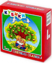 Кубики "Сказки-2" 12 шт от интернет-магазина Континент игрушек