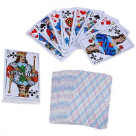 Карты "Атласные", игральные 54л полупластик 5х8,5 см 667639 от интернет-магазина Континент игрушек