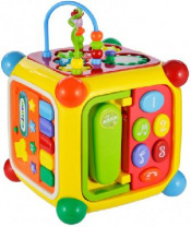 Центр развивающий "Мультикуб", 7 игр на каждой стороне, с телефоном и пианино