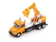 Машина металлическая "Эскаватор" подвижный элемент 16 см 1583360-R 2821023 от интернет-магазина Континент игрушек