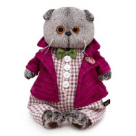 Кот Басик в комбинезоне и пиджаке 19 см от интернет-магазина Континент игрушек