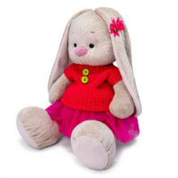Зайка Ми Большой в вязаной кофте мягкая игрушка от интернет-магазина Континент игрушек