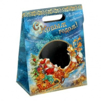 Пакет с клапаном "Новогодние сани" от интернет-магазина Континент игрушек