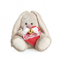 Зайка Ми с сердцем и бубенчиком 15 см от интернет-магазина Континент игрушек